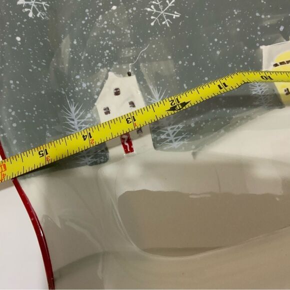 New Ten Strawberry Street Christmas square Platter 16x11.5 in - Picture 5 of 5